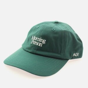 Green and White 'Morning Person' Baseball Cap